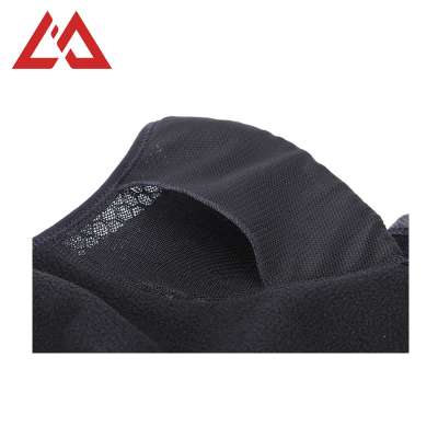 Custom unisex winter hat solid color polar fleece ski hooded balaclava face mask