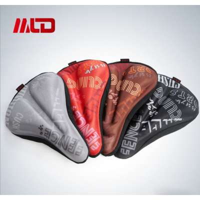 Waterproof Function and Lycra Material Custom Bike Saddle Cover Memory Cotton Material Bicycle Saddle Cover